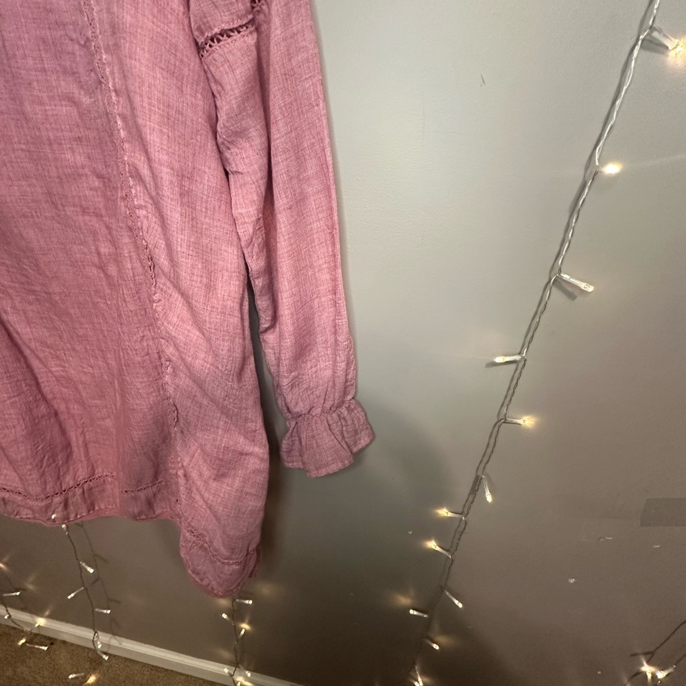 Umgee :Women’s Pink with flowers Dress-Size Medium - Picture 5 of 5